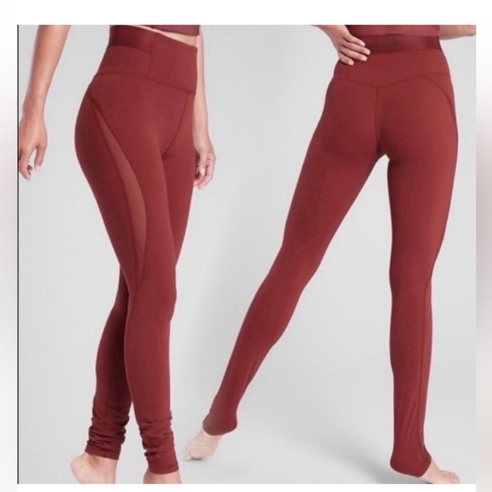 Athleta Aura Heel Tight in Deep Red